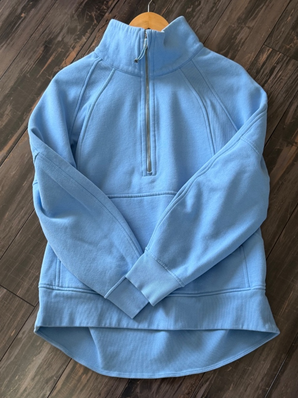 Lululemon Scuba Oversized Sweatshirt Funnel Neck Half Zip Longer Length Sinatra - Picture 5 of 16